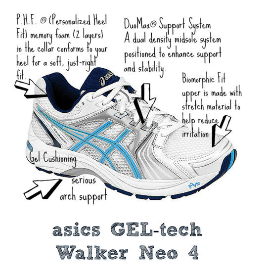 Asics GEL-Tech Walker Neo 4 Walking Shoe