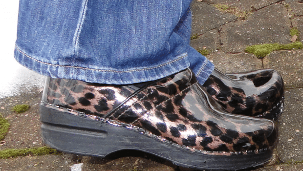 leopard patent dansko