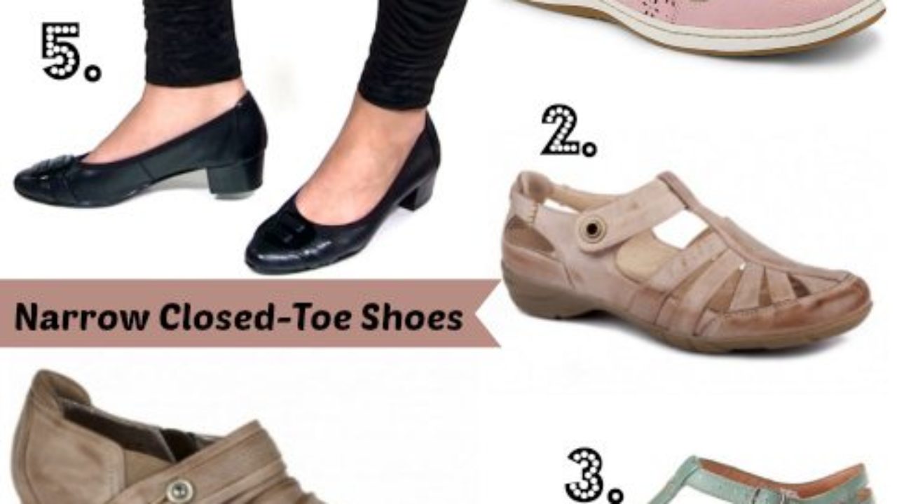 Comfortable Closed-Toe Narrow Shoes for Spring