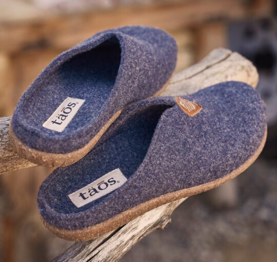 taos slippers my sweet wool navy