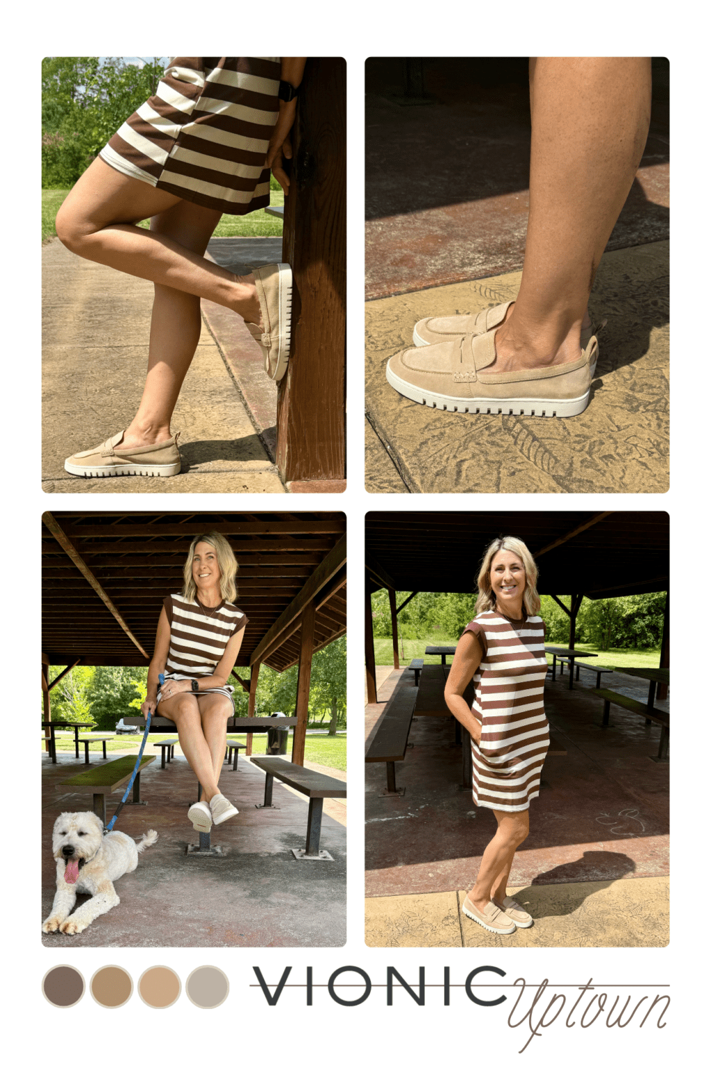 thumbnail image 2 of Vionic Uptown Women's Leather Loafers - Slip On Flat Shoes, Casual Comfort (Full Size, Color) 2 of 5